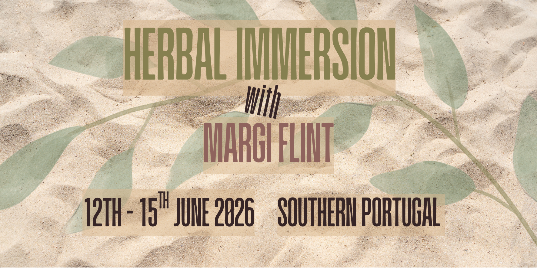 Portugal Herbal Immersion with Margi Flint